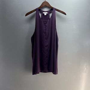 Ann Taylor LOFT Outlet Top Women’s Size XL Pleated Back Sleeveless